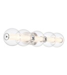 Bathroom wall lamps - Quintiesse Atomo wall lamp - 5 light sources - Polished chrome IP44 Elstead Lighting QN-ATOMO-5W-PC - product 1