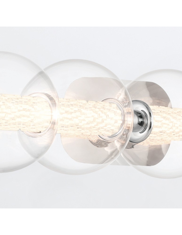 Bathroom wall lamps - Quintiesse Atomo wall lamp - 5 light sources - Polished chrome IP44 Elstead Lighting QN-ATOMO-5W-PC - product kolory-swiatla.pl 5