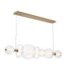 Quintiesse Lampa wyspowa Atomo - 7 źródeł światła - Szczotkowane złoto QN-ATOMO-LP7-BG