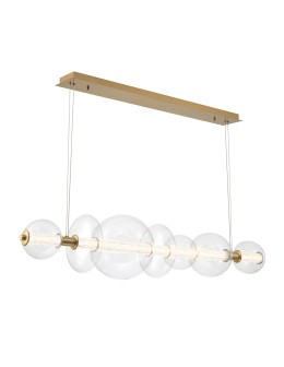 Quintiesse Atomo island lamp - 7 light sources - Brushed gold Elstead Lighting QN-ATOMO-LP7-BG