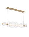 Quintiesse Lampa wyspowa Atomo - 7 źródeł światła - Szczotkowane złoto QN-ATOMO-LP7-BG