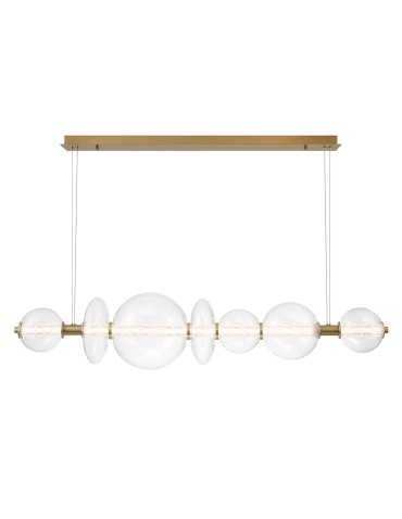 Quintiesse Atomo island lamp - 7 light sources - Brushed gold Elstead Lighting QN-ATOMO-LP7-BG - product 2