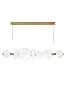 Quintiesse Atomo island lamp - 7 light sources - Brushed gold Elstead Lighting QN-ATOMO-LP7-BG - product 2