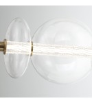 Quintiesse Lampa wyspowa Atomo - 7 źródeł światła - Szczotkowane złoto QN-ATOMO-LP7-BG