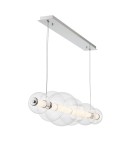 Pendant lamps over the island - Quintiesse Atomo island lamp - 7 light sources - Polished chrome Elstead Lighting QN-ATOMO-LP7-PC - product 3