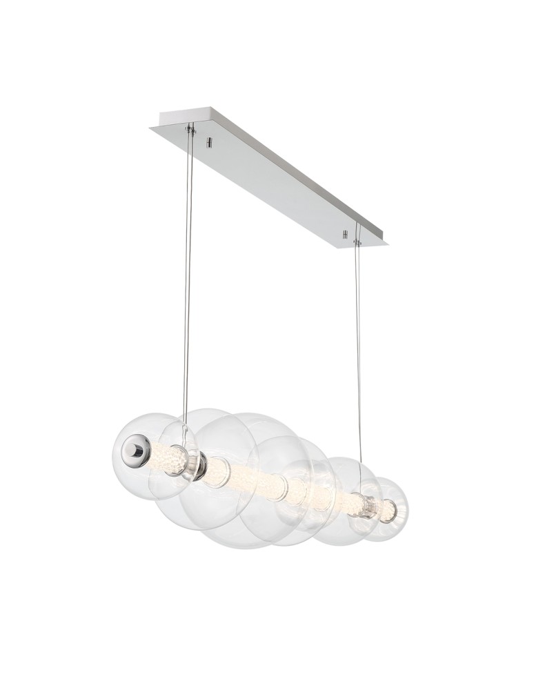 Quintiesse Lampa wyspowa Atomo - 7 źródeł światła - Polerowany chrom QN-ATOMO-LP7-PC