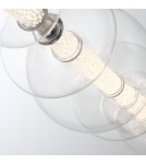 Pendant lamps over the island - Quintiesse Atomo island lamp - 7 light sources - Polished chrome Elstead Lighting QN-ATOMO-LP7-PC - product 5