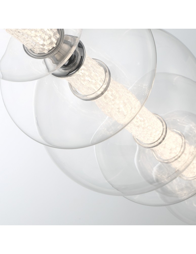 Quintiesse Lampa wyspowa Atomo - 7 źródeł światła - Polerowany chrom QN-ATOMO-LP7-PC
