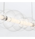Pendant lamps over the island - Quintiesse Atomo island lamp - 7 light sources - Polished chrome Elstead Lighting QN-ATOMO-LP7-PC - product 7