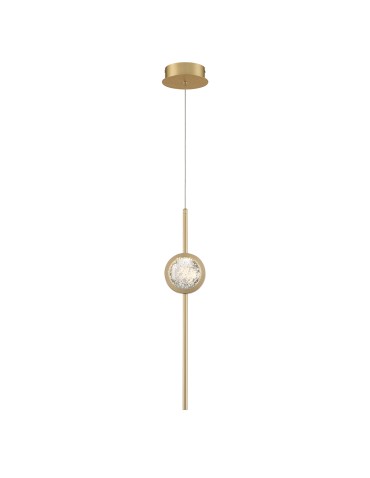 Quintiesse Barletta pendant lamp - 1 light source - Brushed gold Elstead Lighting QN-BARLETTA-1P-BG