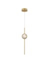 Quintiesse Barletta pendant lamp - 1 light source - Brushed gold Elstead Lighting QN-BARLETTA-1P-BG