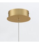 Pendant lamps - Quintiesse Barletta pendant lamp - 1 light source - Brushed gold Elstead Lighting QN-BARLETTA-1P-BG - product 3