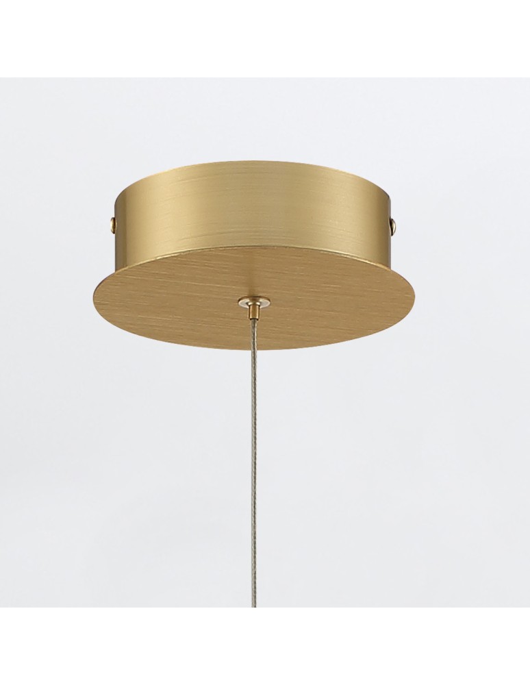 Pendant lamps - Quintiesse Barletta pendant lamp - 1 light source - Brushed gold Elstead Lighting QN-BARLETTA-1P-BG - product kolory-swiatla.pl 3