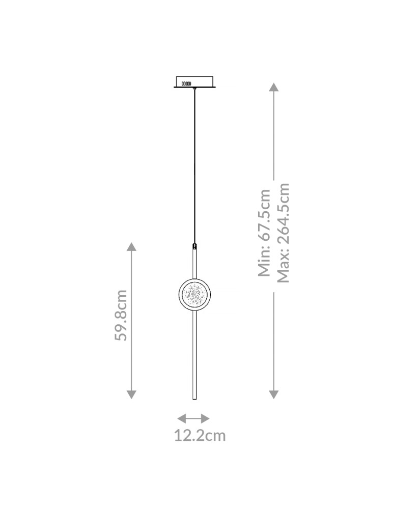 Quintiesse Lampa wisząca Barletta - 1 źródło światła - Szczotkowane złoto QN-BARLETTA-1P-BG
