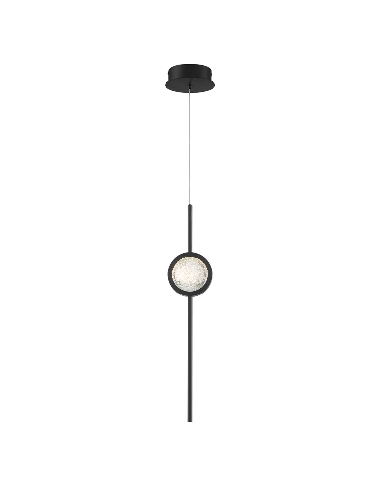 Pendant lamps - Quintiesse Barletta pendant lamp - 1 light source - Matte black Elstead Lighting QN-BARLETTA-1P-BK - product kolory-swiatla.pl 1