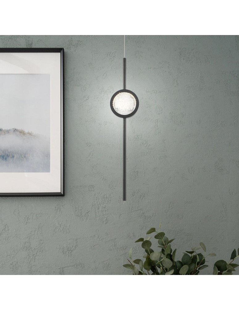 Quintiesse Lampa wisząca Barletta - 1 źródło światła - Matowa czerń QN-BARLETTA-1P-BK