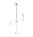 Pendant lamps - Quintiesse Barletta pendant lamp - 1 light source - Matte black Elstead Lighting QN-BARLETTA-1P-BK - product 8