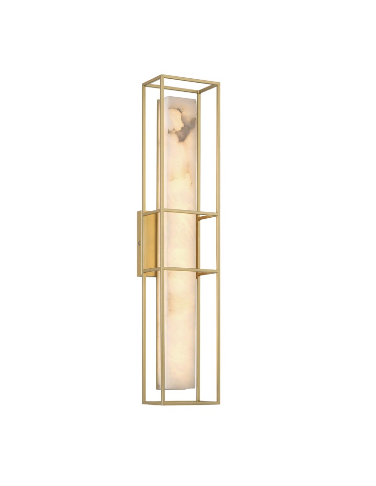 Bathroom wall lamps - Quintiesse Large Blakley wall lamp - 1 light source - Brushed gold IP44 Elstead Lighting QN-BLAKLEY-L-BG - product kolory-swiatla.pl 1