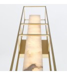 Quintiesse Duży kinkiet Blakley - 1 źródło światła - Szczotkowane złoto QN-BLAKLEY-L-BG