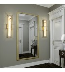 Bathroom wall lamps - Quintiesse Large Blakley wall lamp - 1 light source - Brushed gold IP44 Elstead Lighting QN-BLAKLEY-L-BG - product 9