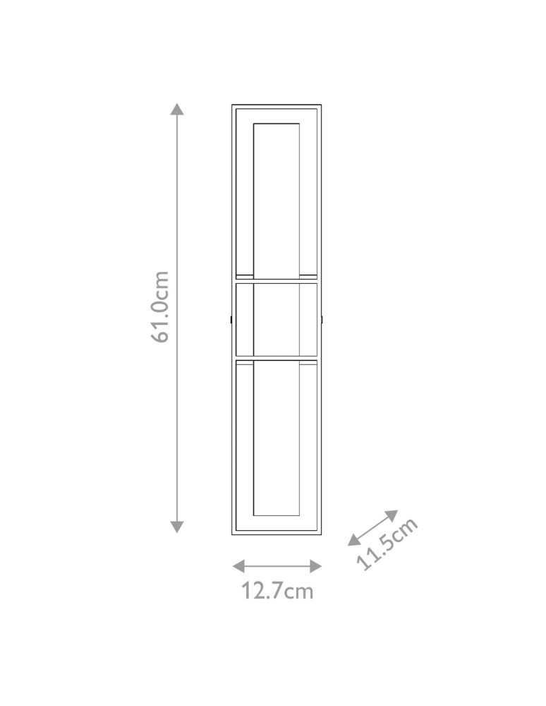 Bathroom wall lamps - Quintiesse Large Blakley wall lamp - 1 light source - Matte black IP44 Elstead Lighting QN-BLAKLEY-L-BK - product kolory-swiatla.pl 11