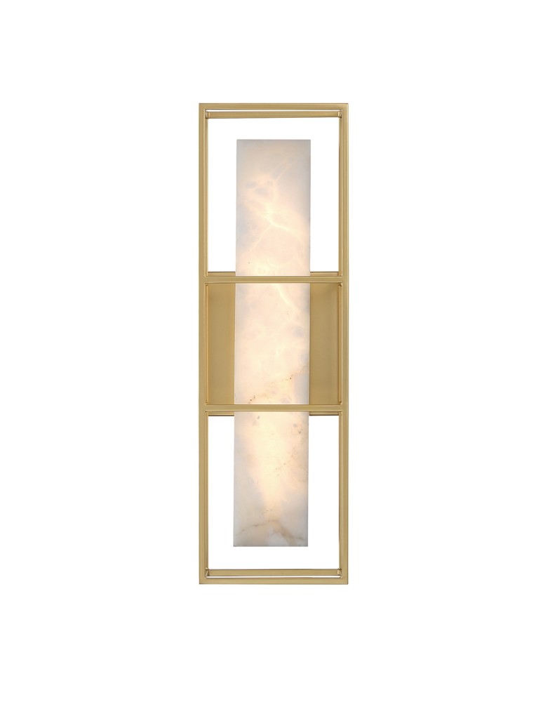 Bathroom wall lamps - Quintiesse Blakley medium wall lamp - 1 light source - Brushed gold IP44 Elstead Lighting QN-BLAKLEY-M-BG - product kolory-swiatla.pl 2