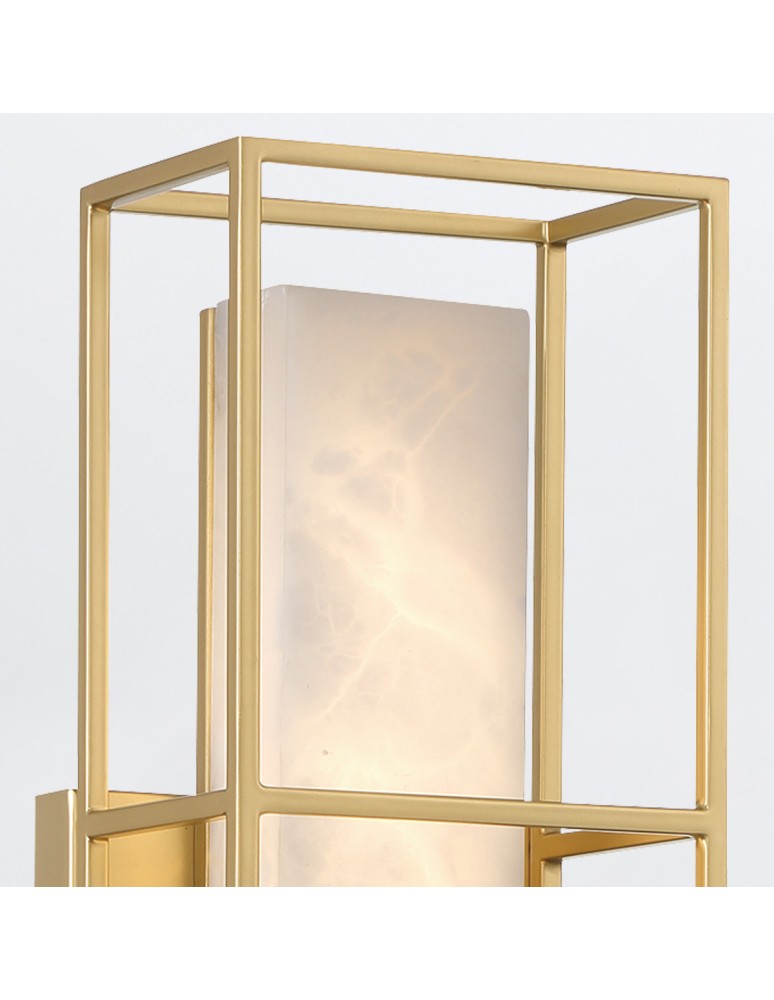 Bathroom wall lamps - Quintiesse Blakley medium wall lamp - 1 light source - Brushed gold IP44 Elstead Lighting QN-BLAKLEY-M-BG - product kolory-swiatla.pl 4