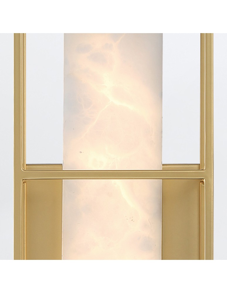 Bathroom wall lamps - Quintiesse Blakley medium wall lamp - 1 light source - Brushed gold IP44 Elstead Lighting QN-BLAKLEY-M-BG - product kolory-swiatla.pl 6