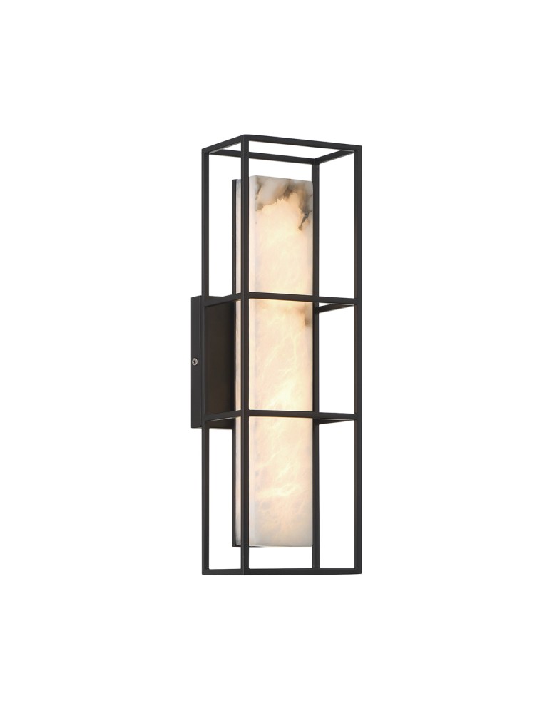 Bathroom wall lamps - Quintiesse Blakley medium wall lamp - 1 light source - Matte black IP44 Elstead Lighting QN-BLAKLEY-M-BK - product kolory-swiatla.pl 1