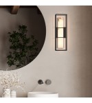 Bathroom wall lamps - Quintiesse Blakley medium wall lamp - 1 light source - Matte black IP44 Elstead Lighting QN-BLAKLEY-M-BK - product 7