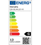 Quintiesse Średni kinkiet Blakley - 1 źródło światła - Matowa czerń QN-BLAKLEY-M-BK