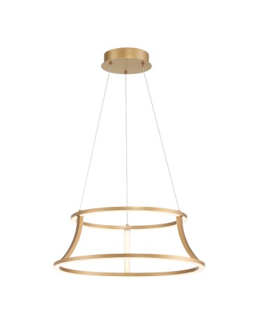 Quintiesse Cadoux Chandelier - Brushed Gold Elstead Lighting QN-CADOUX-P-BG.