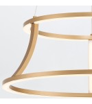 Pendant lamps - Quintiesse Cadoux Chandelier - Brushed Gold Elstead Lighting QN-CADOUX-P-BG. - product 2
