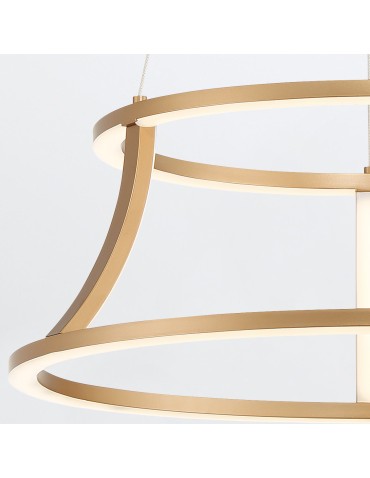 Quintiesse Żyrandol Cadoux - Szczotkowane złoto QN-CADOUX-P-BG - produkt 2