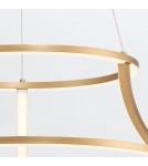 Pendant lamps - Quintiesse Cadoux Chandelier - Brushed Gold Elstead Lighting QN-CADOUX-P-BG. - product 4