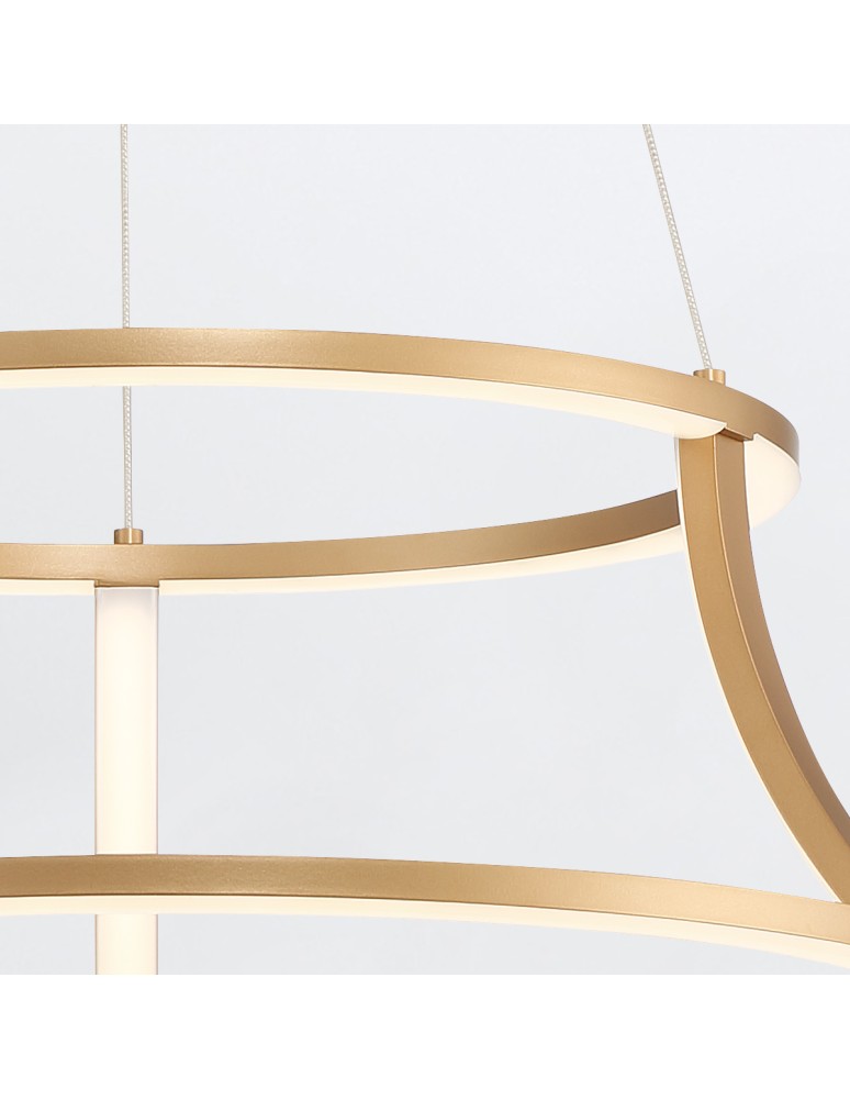 Pendant lamps - Quintiesse Cadoux Chandelier - Brushed Gold Elstead Lighting QN-CADOUX-P-BG. - product kolory-swiatla.pl 4