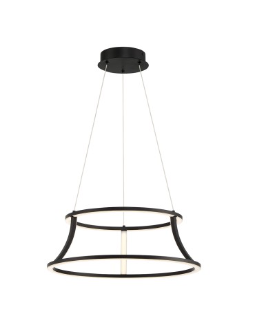 Quintiesse Cadoux Chandelier - Matte Black Elstead Lighting QN-CADOUX-P-BK