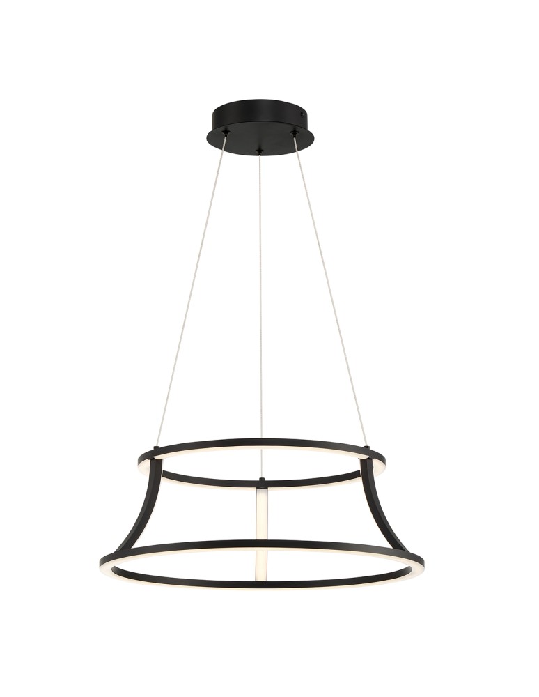 Pendant lamps - Quintiesse Cadoux Chandelier - Matte Black Elstead Lighting QN-CADOUX-P-BK - product kolory-swiatla.pl 1