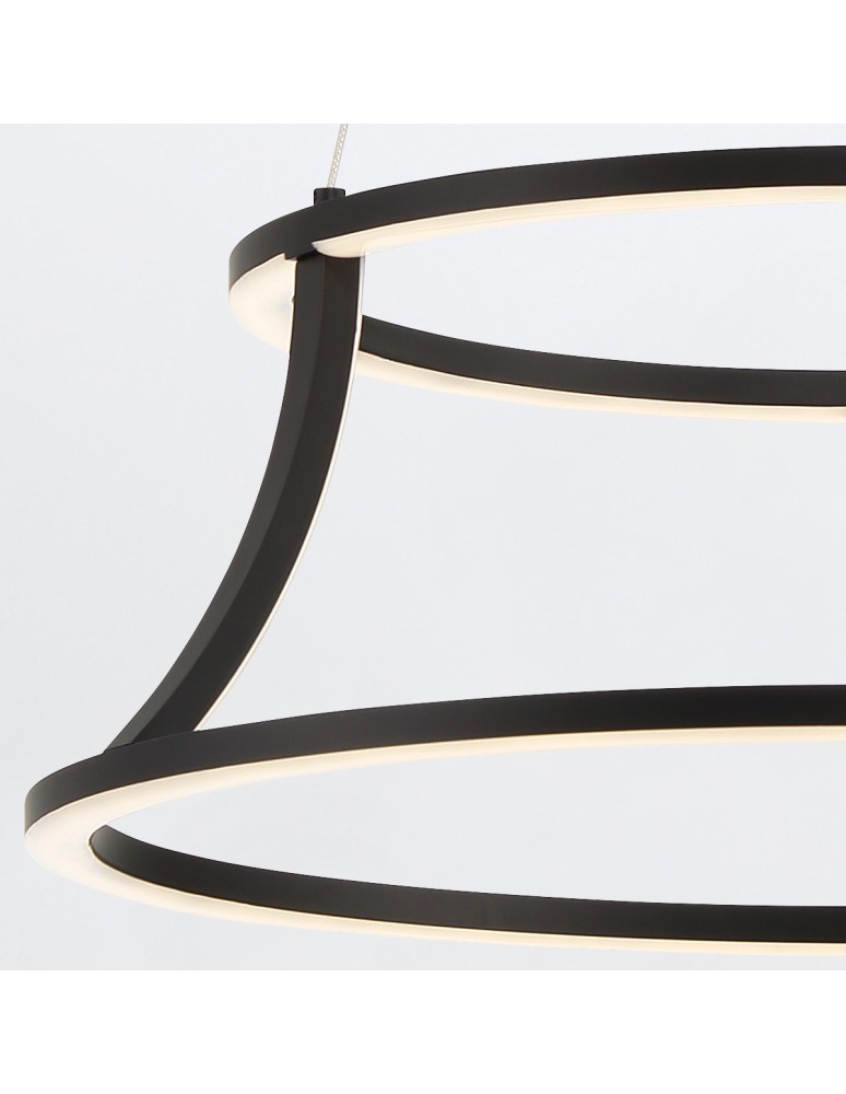 Pendant lamps - Quintiesse Cadoux Chandelier - Matte Black Elstead Lighting QN-CADOUX-P-BK - product kolory-swiatla.pl 2
