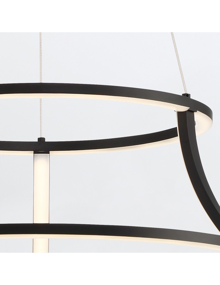 Pendant lamps - Quintiesse Cadoux Chandelier - Matte Black Elstead Lighting QN-CADOUX-P-BK - product kolory-swiatla.pl 4