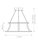 Pendant lamps - Quintiesse Cadoux Chandelier - Matte Black Elstead Lighting QN-CADOUX-P-BK - product 7