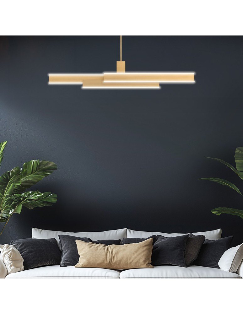 Pendant lamps - Quintiesse Cameno island lamp - Brushed gold Elstead Lighting QN-CAMENO-LP-BG. - product kolory-swiatla.pl 7