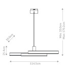 Pendant lamps - Quintiesse Cameno island lamp - Brushed gold Elstead Lighting QN-CAMENO-LP-BG. - product 9