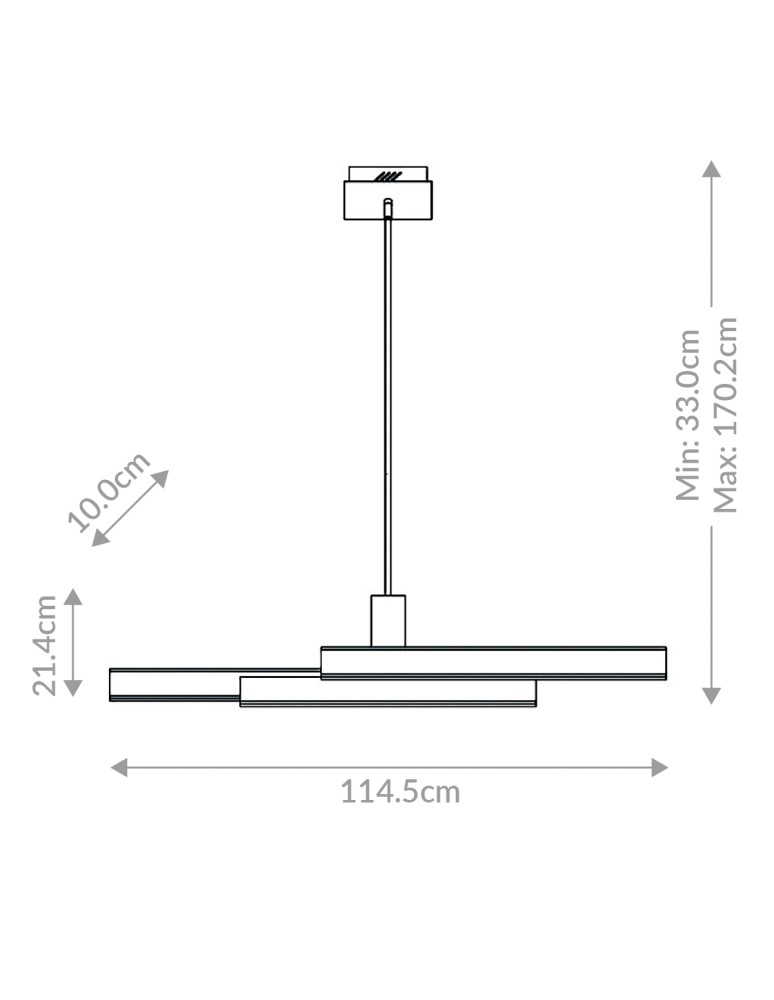 Quintiesse Lampa wyspowa Cameno - Szczotkowane złoto QN-CAMENO-LP-BG
