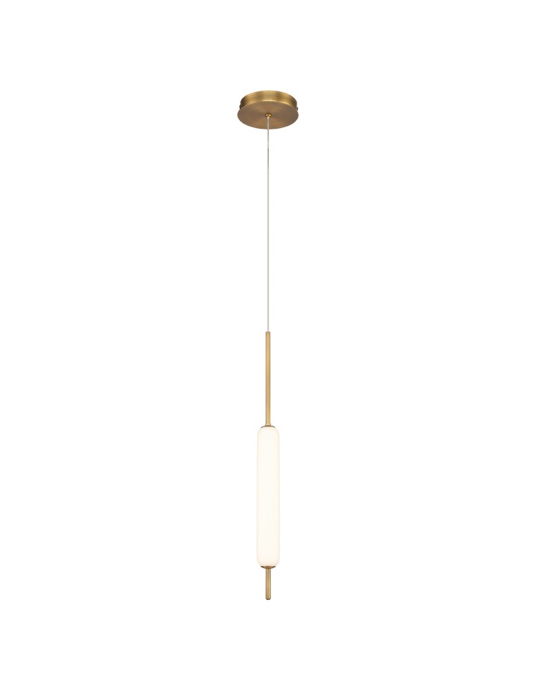 Pendant lamps - Quintiesse Cumberland pendant lamp - 1 light source - Brushed gold Elstead Lighting QN-CUMBERLAND-1P-BG - product kolory-swiatla.pl 1