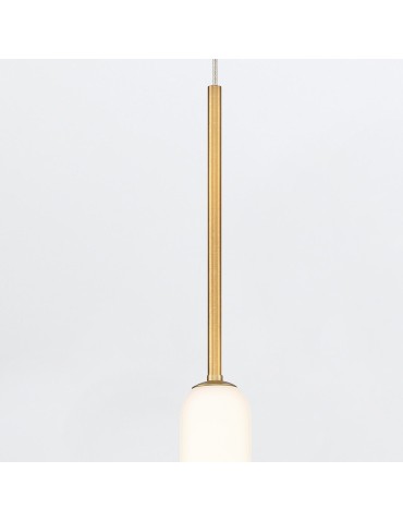 Quintiesse Cumberland pendant lamp - 1 light source - Brushed gold Elstead Lighting QN-CUMBERLAND-1P-BG - product 2