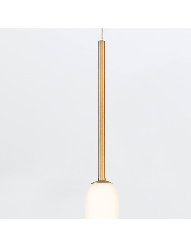 Pendant lamps - Quintiesse Cumberland pendant lamp - 1 light source - Brushed gold Elstead Lighting QN-CUMBERLAND-1P-BG - product kolory-swiatla.pl 2