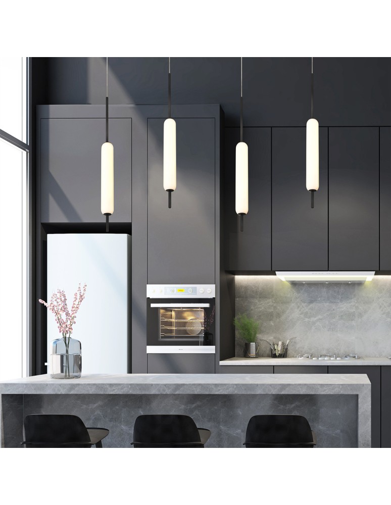 Pendant lamps - Quintiesse Cumberland pendant lamp - 1 light source - Matte black Elstead Lighting QN-CUMBERLAND-1P-BK - product kolory-swiatla.pl 5