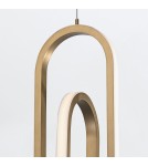 Pendant lamps - Quintiesse Demark pendant lamp - Brushed gold Elstead Lighting QN-DEMARK-1P-BG - product 3