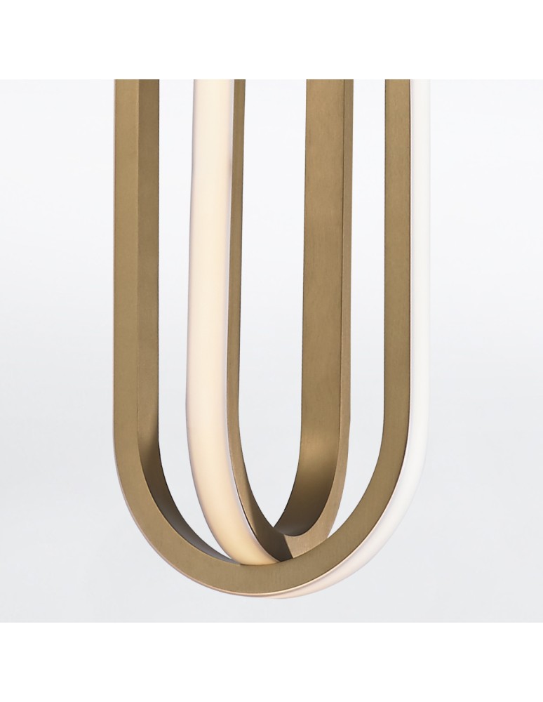 Pendant lamps - Quintiesse Demark pendant lamp - Brushed gold Elstead Lighting QN-DEMARK-1P-BG - product kolory-swiatla.pl 4